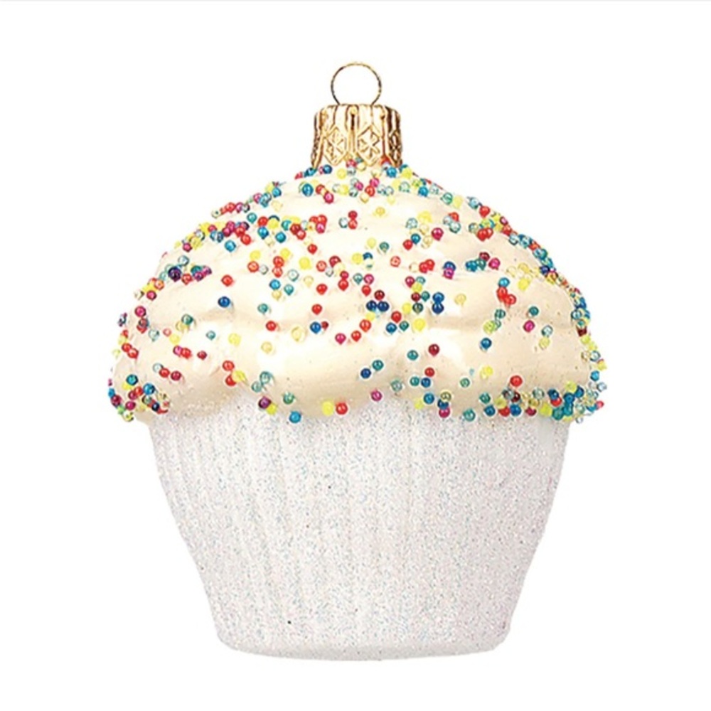 The Whitehurst Company  Cupcake Glass Ornament